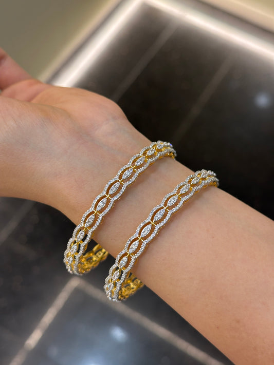 Monica Diamond Replica Bangles