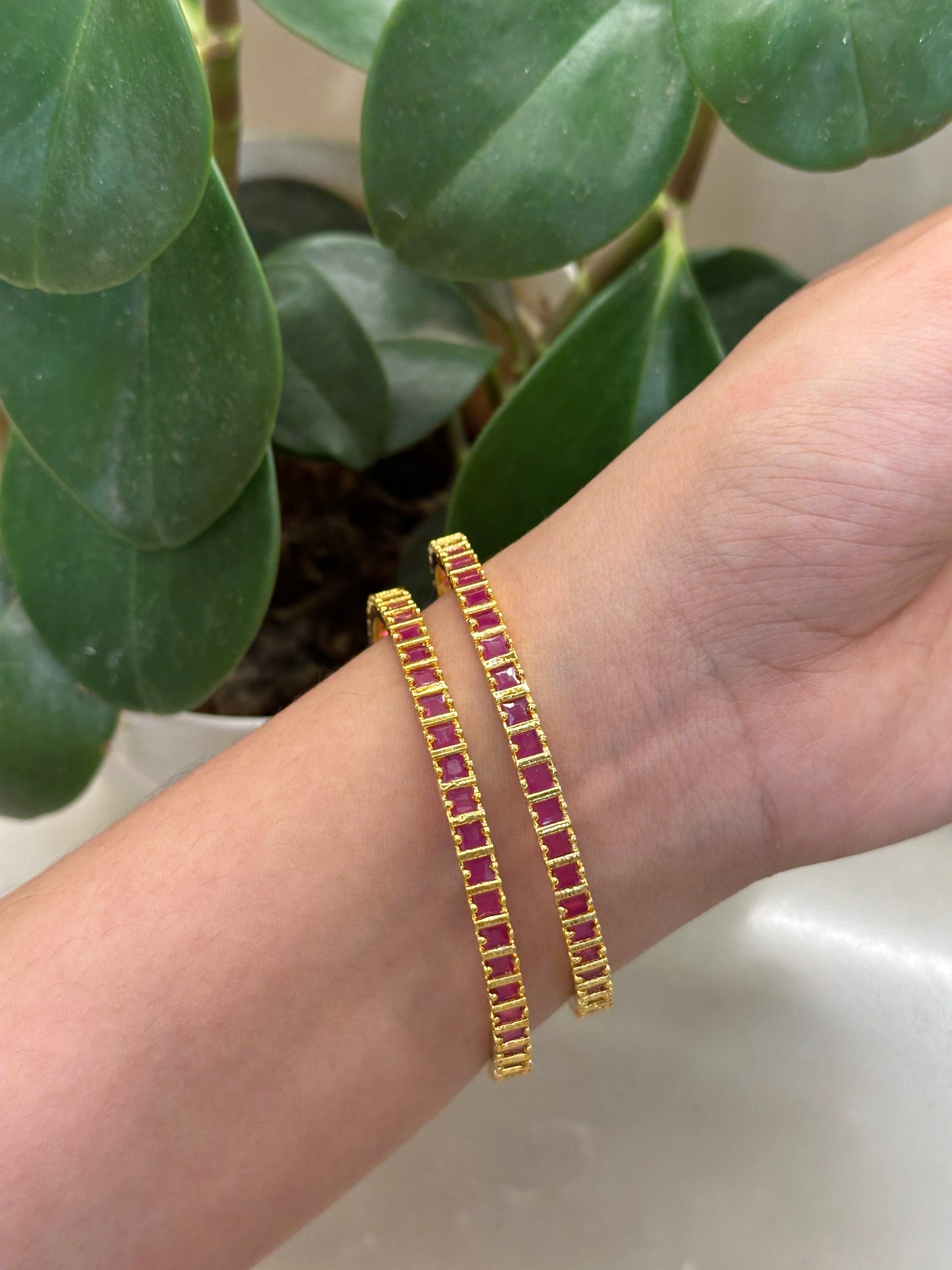 Vintage AD Bangles (Per Pair)