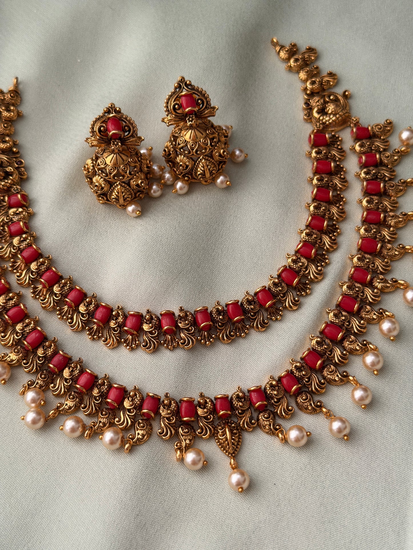 Coral Fusion Dual Layer Necklace