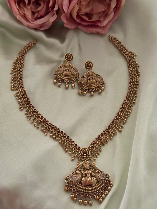 Meera Devi Antique Gold Haaram Set