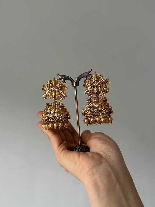 Heavy Antique Bridal Jhumkas