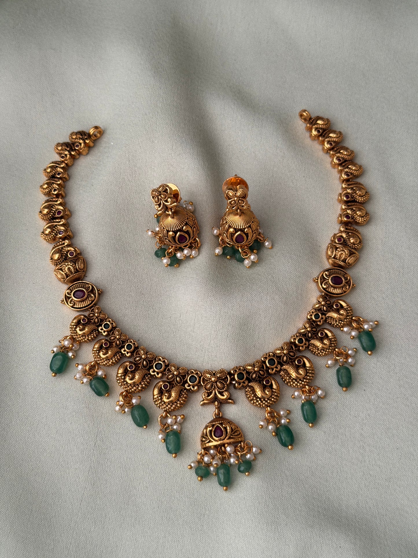 Binduja Mini Jhumka Necklace
