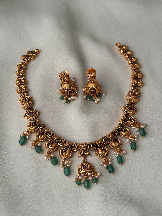 Binduja Mini Jhumka Necklace
