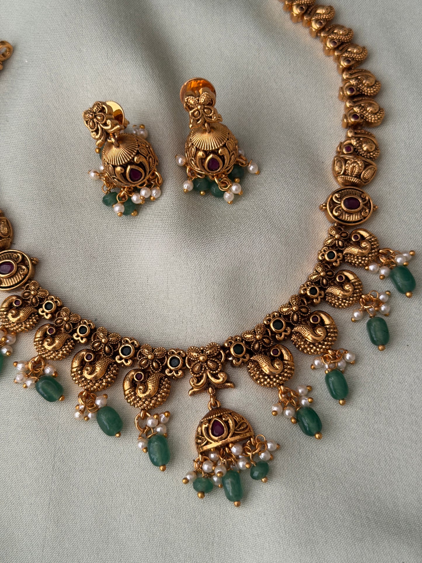 Binduja Mini Jhumka Necklace