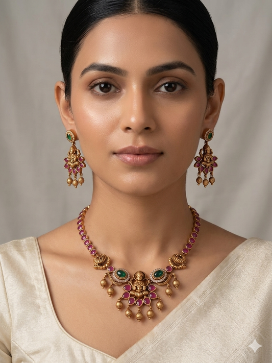 Iravathi Ruby Necklace
