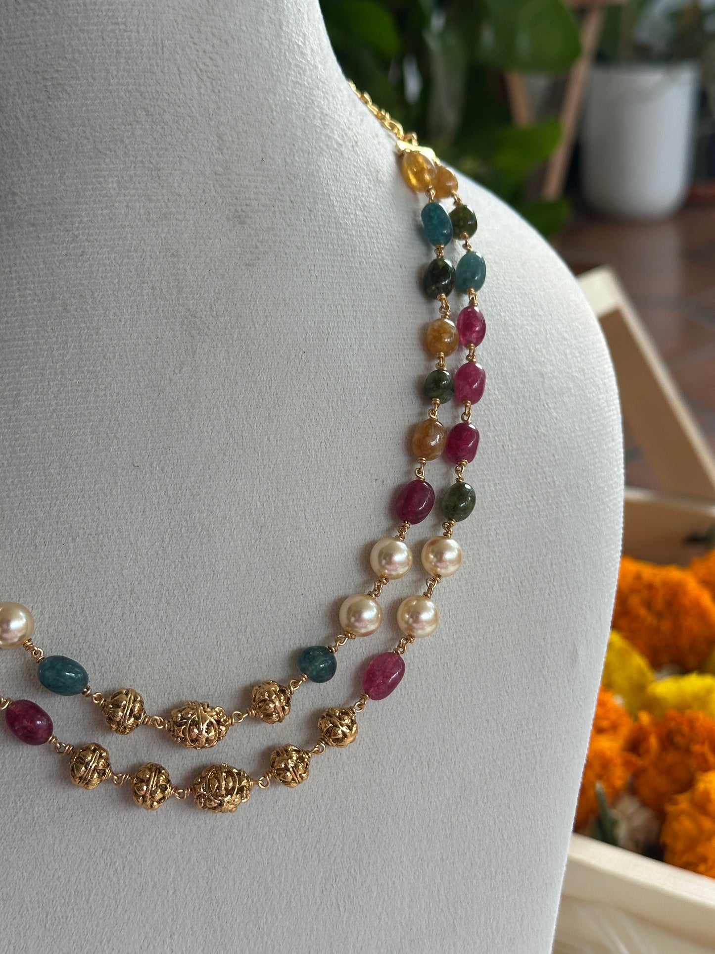 Navaratna Beaded Chain