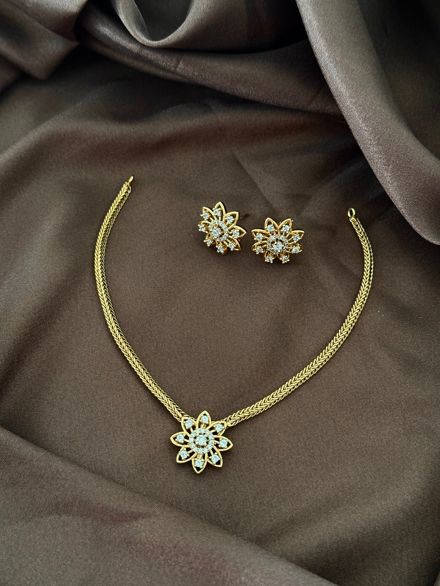 Kid Friendly Diamond Pendant Choker