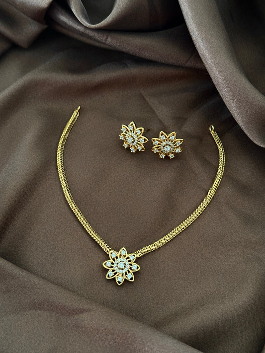 Kid Friendly Diamond Pendant Choker