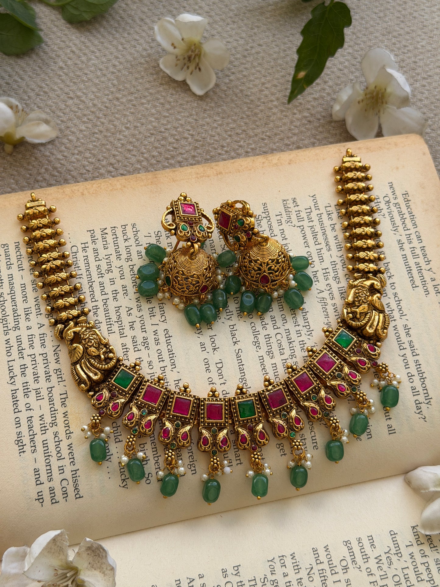 Falguna Kempu Necklace