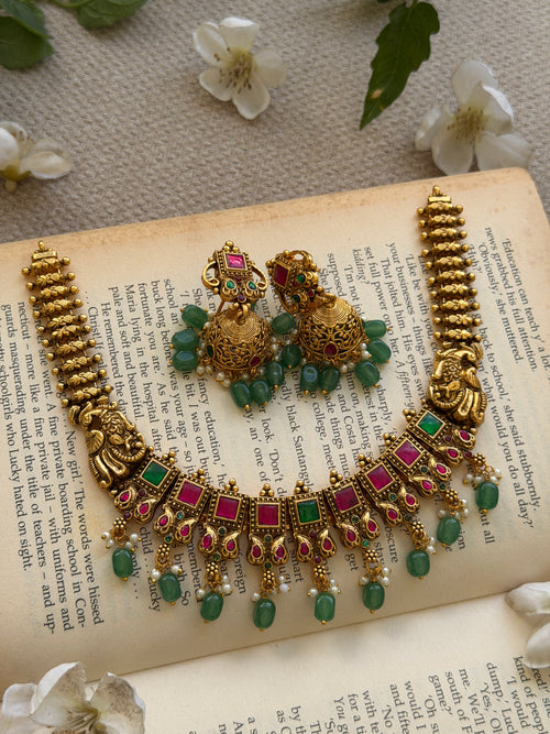 Falguna Kempu Necklace