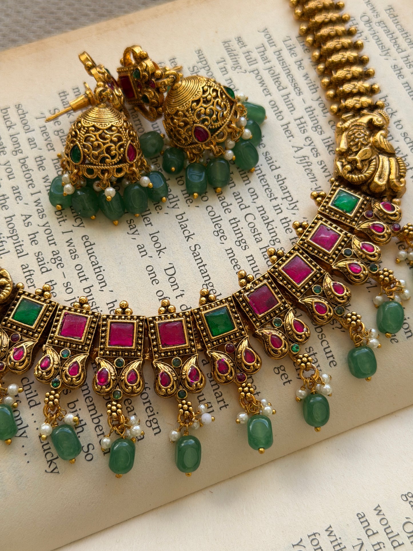 Falguna Kempu Necklace