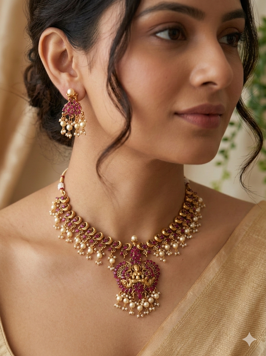 Sai Lakshmi Guttapusalu Necklace