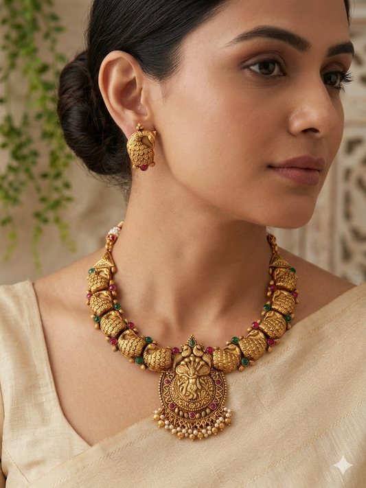 Vrindhavanam Nakshi Necklace