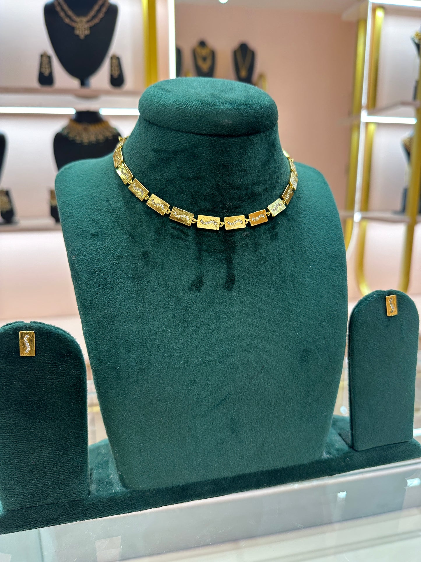 Contemporary Gold Necklace