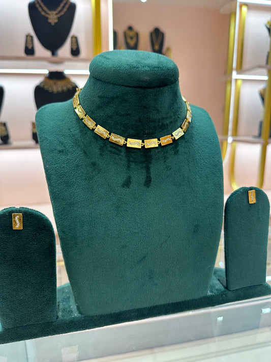 Contemporary Gold Necklace