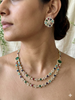 Dual Layer AD Navaratna Necklace