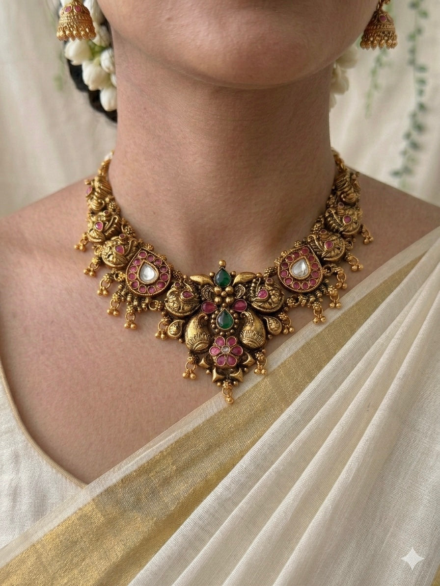 Mallika 1Gm Gold Necklace