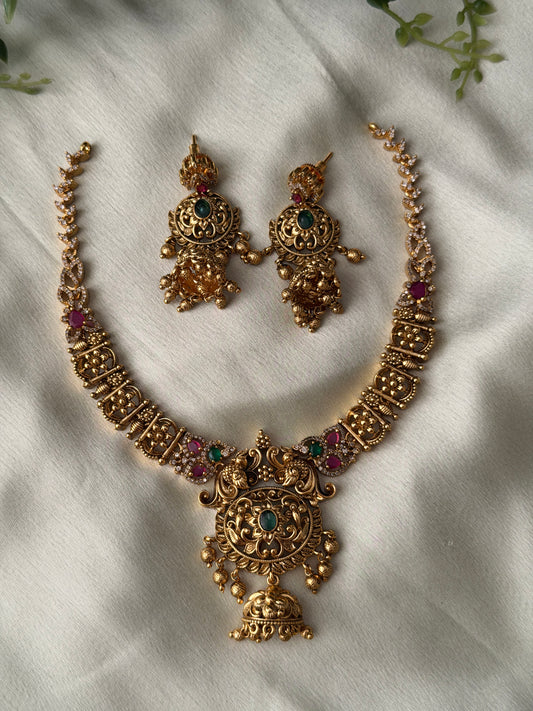 Jeevana AD x Antique Necklace Set
