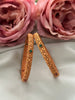 Matte Hexagon Design Bangles 2.6