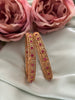 Matte Ruby flower thick bangles 2.6