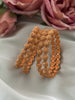 Small gold ball Matte Bangles (Set of 4) 2.6