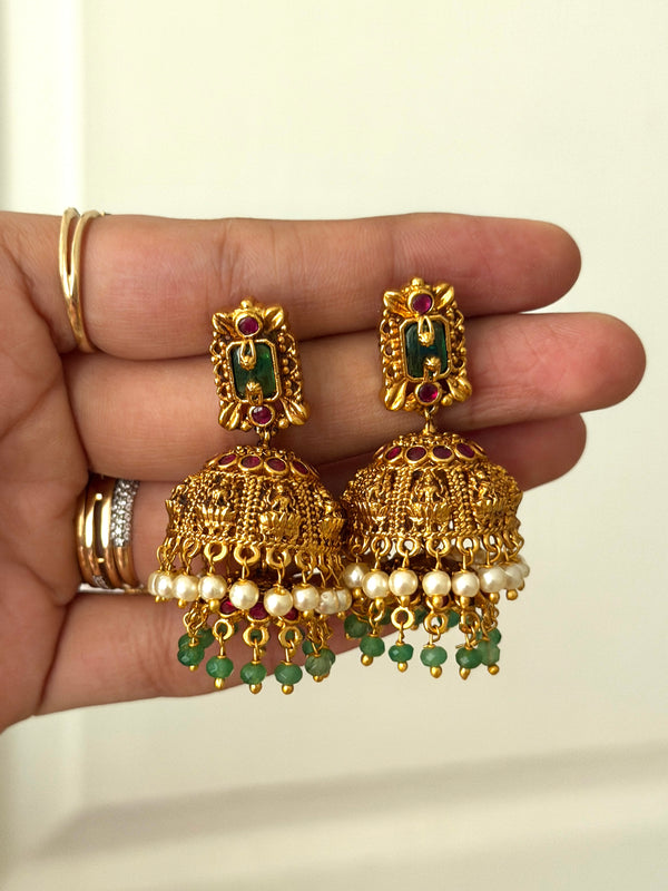 Elakeya Dual Layer Jhumka