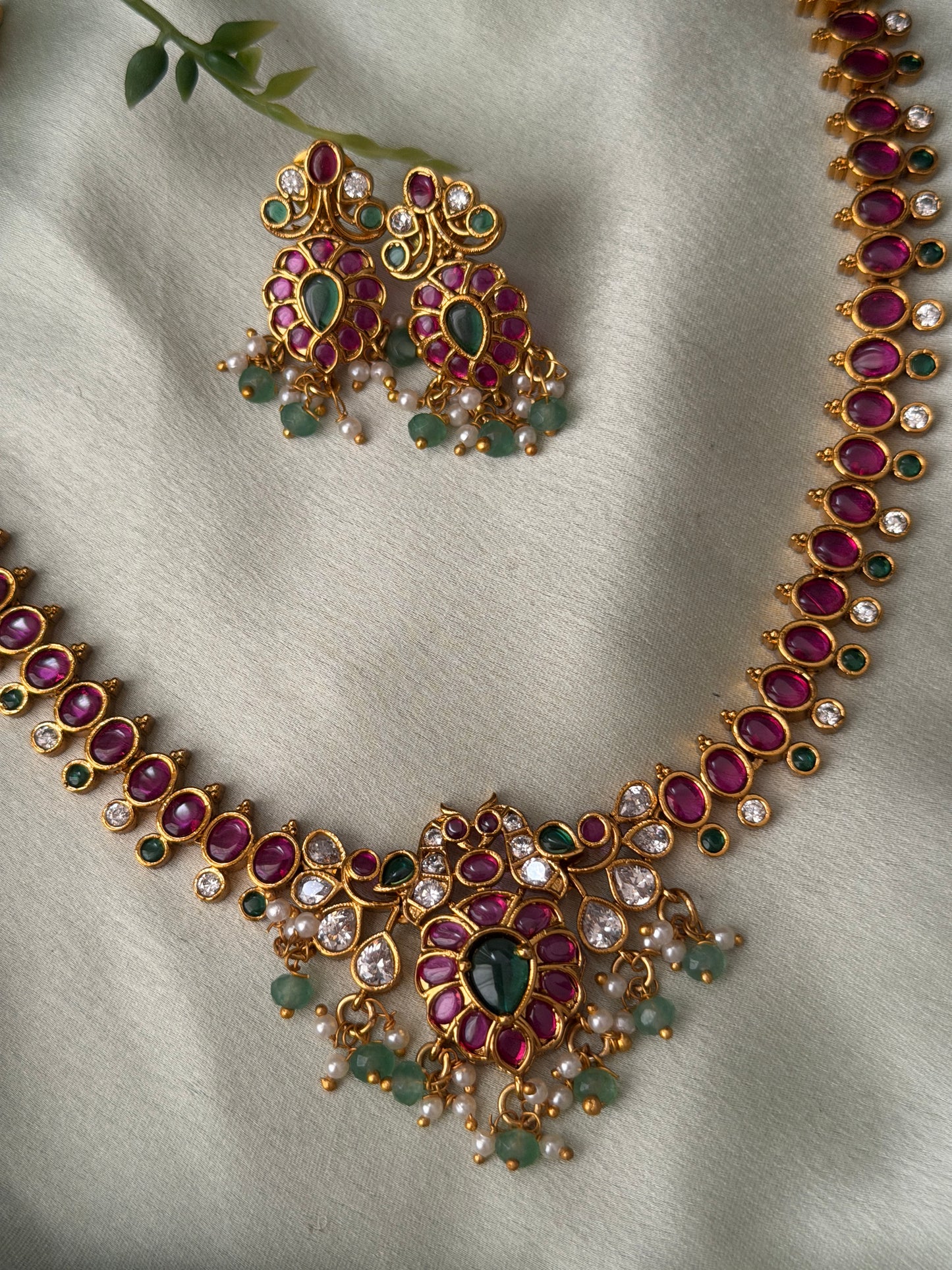 Rajani Kempu Necklace