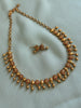 Flower x Gold Bead Simple Chain