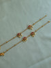 Dual Lotus Gold Anklets