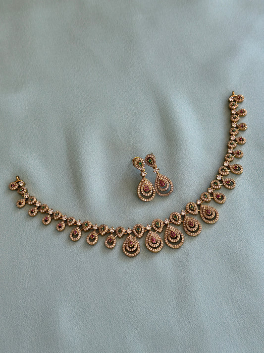 AD Water Drop Necklace