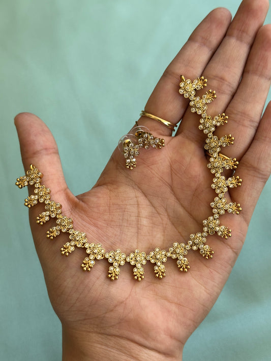 Crystal Flower Necklace