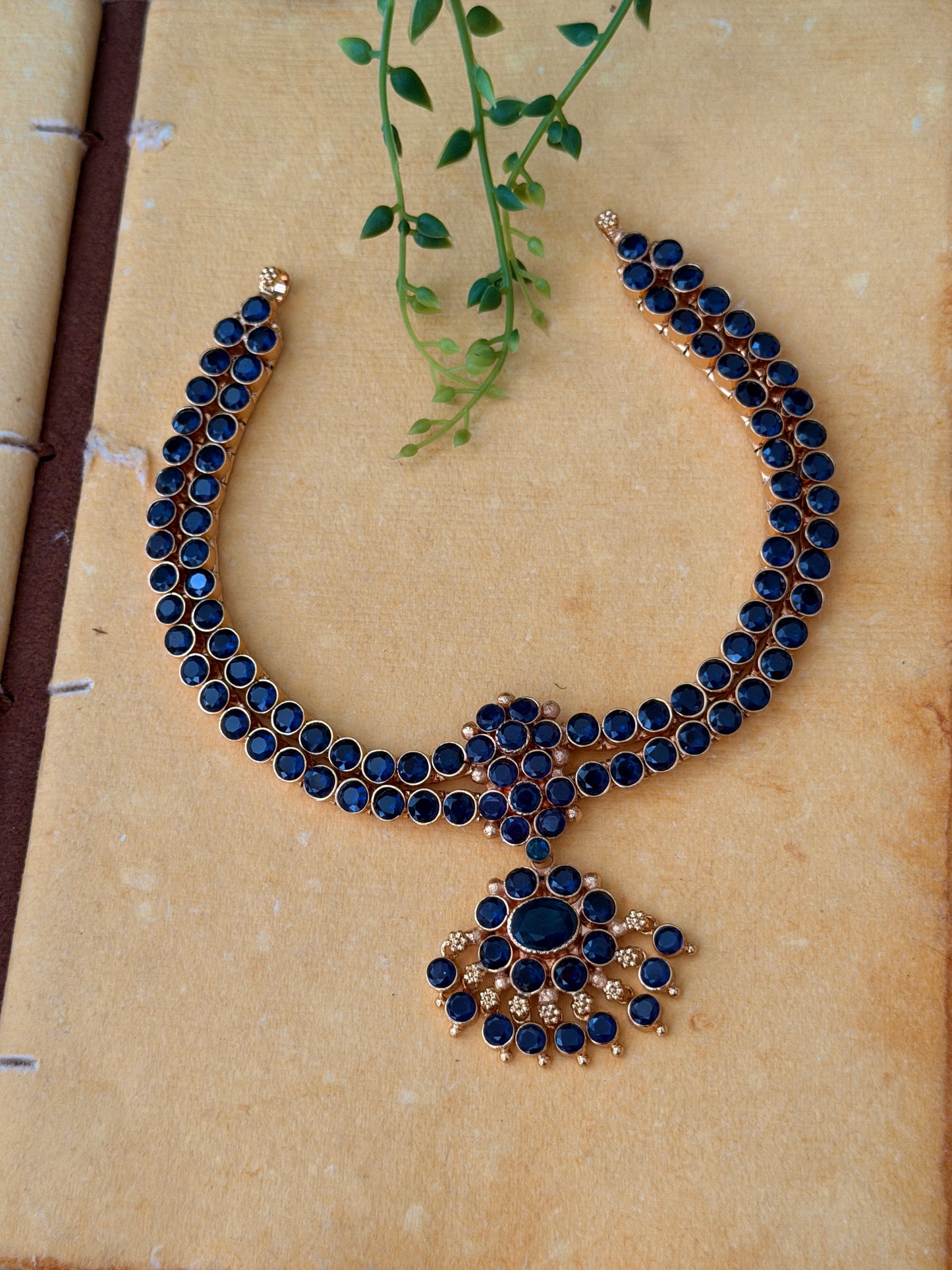 One Gram Gold Plated Double Attigai