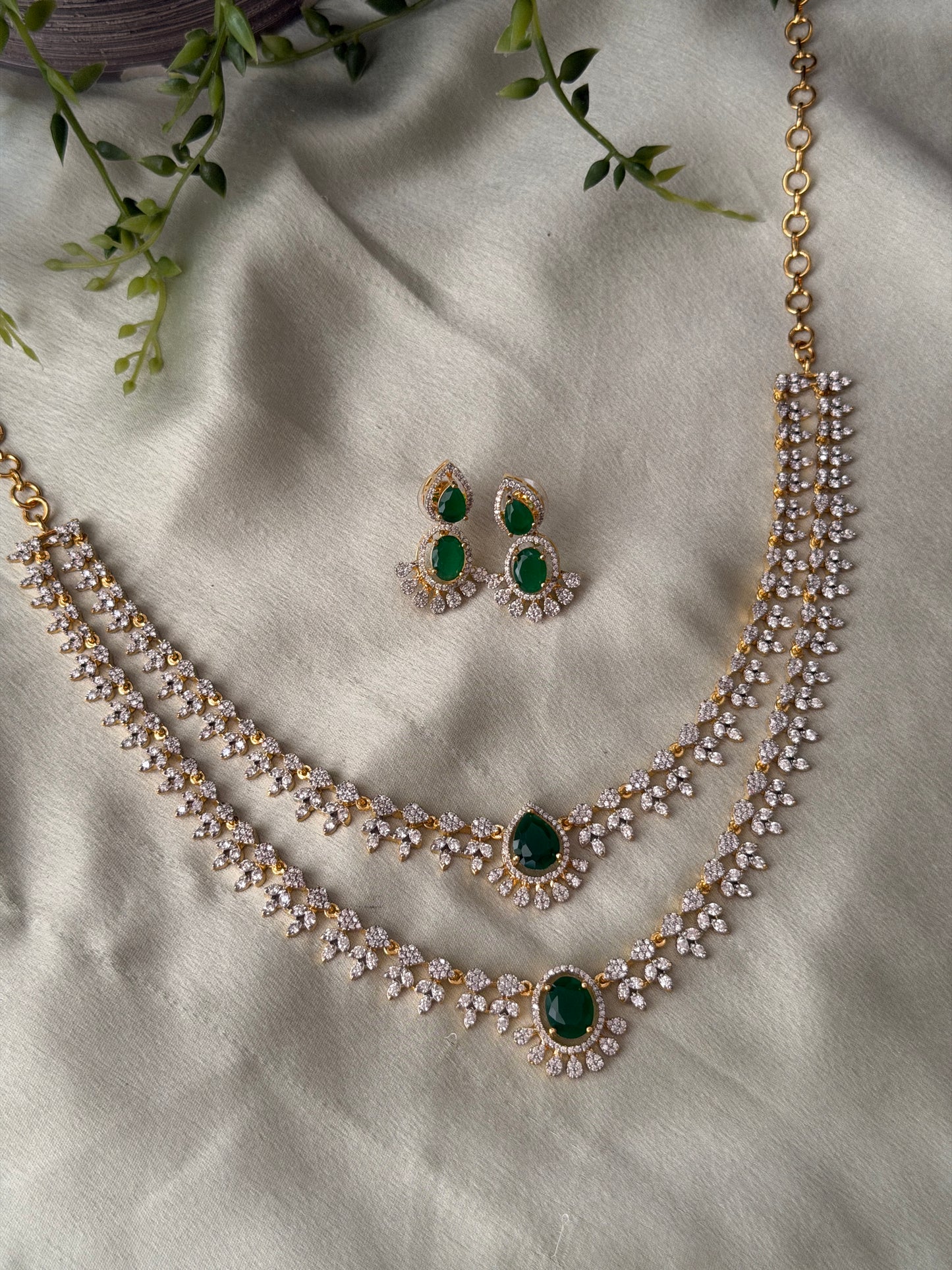 Anashima 2 Layer Diamond Necklace
