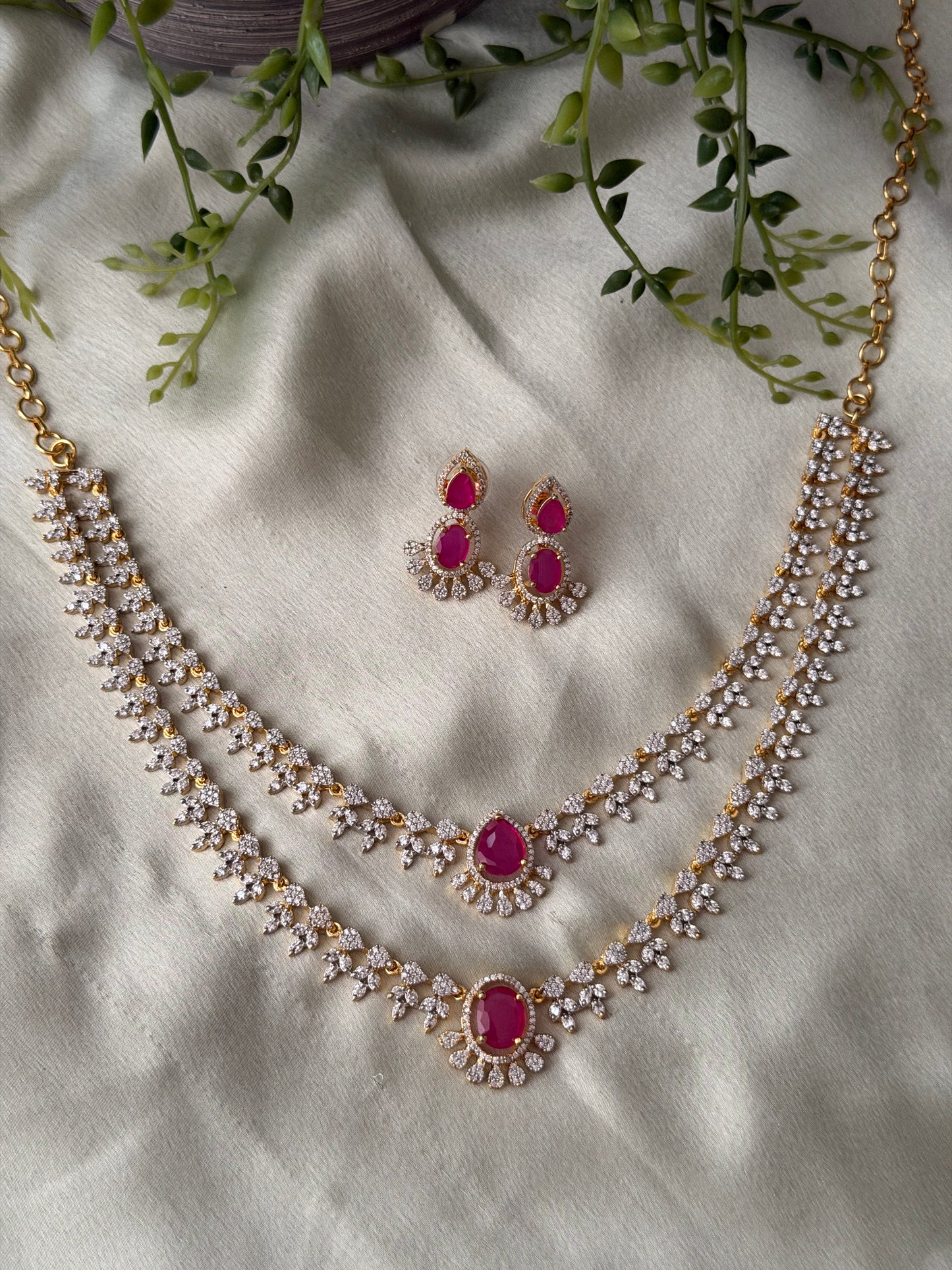 Anashima 2 Layer Diamond Necklace