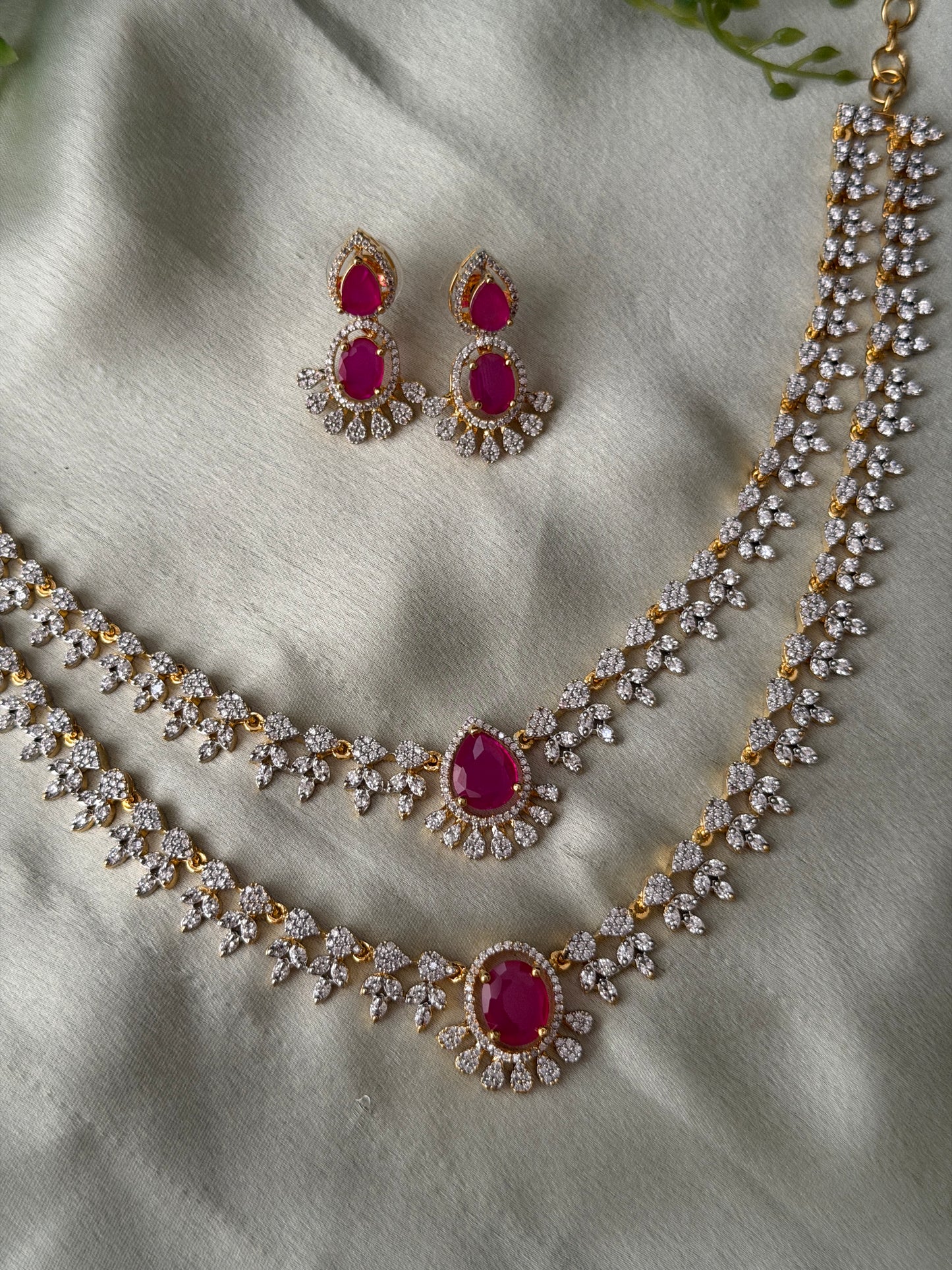 Anashima 2 Layer Diamond Necklace