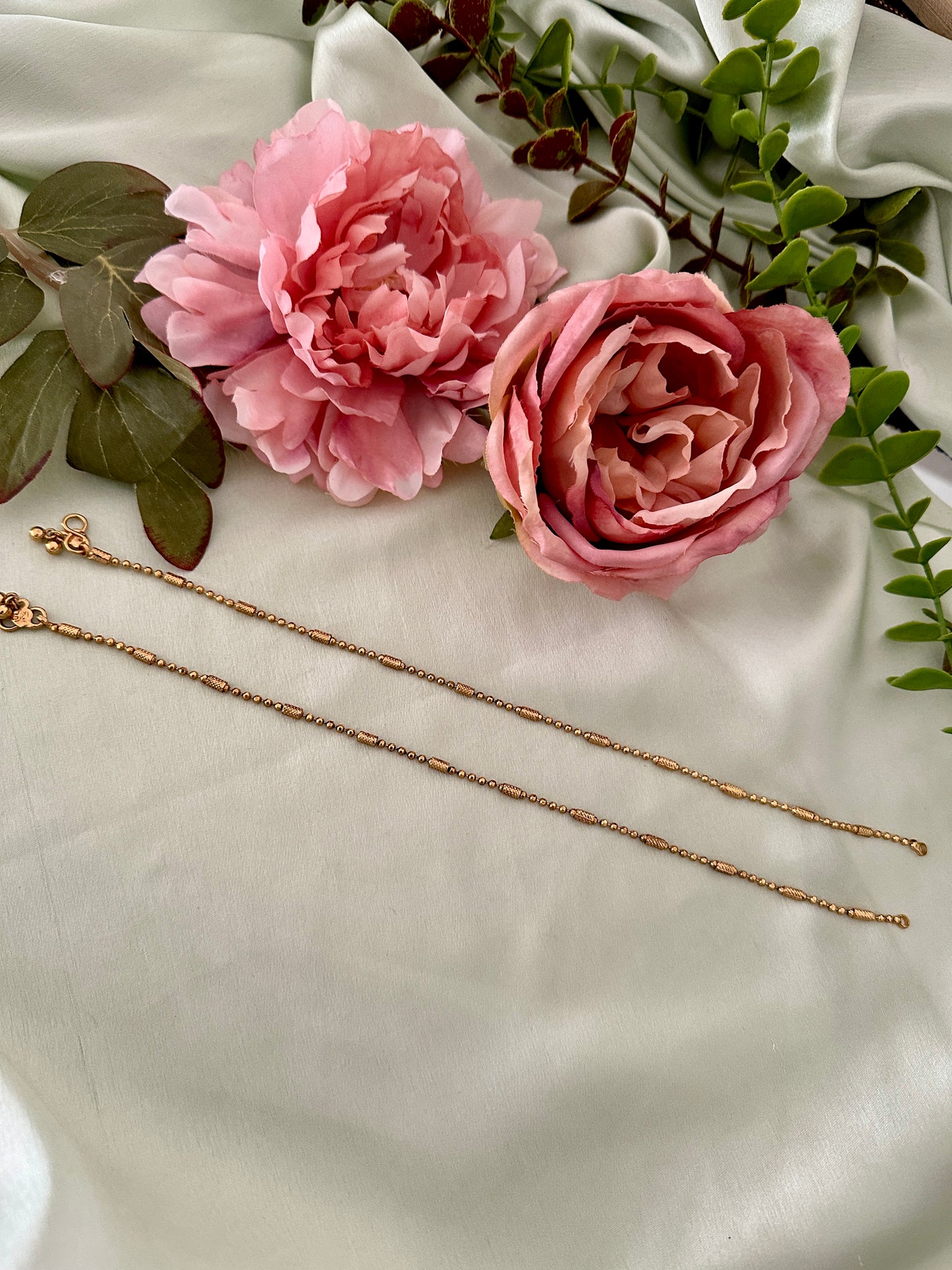 Gold lookalike Anklets