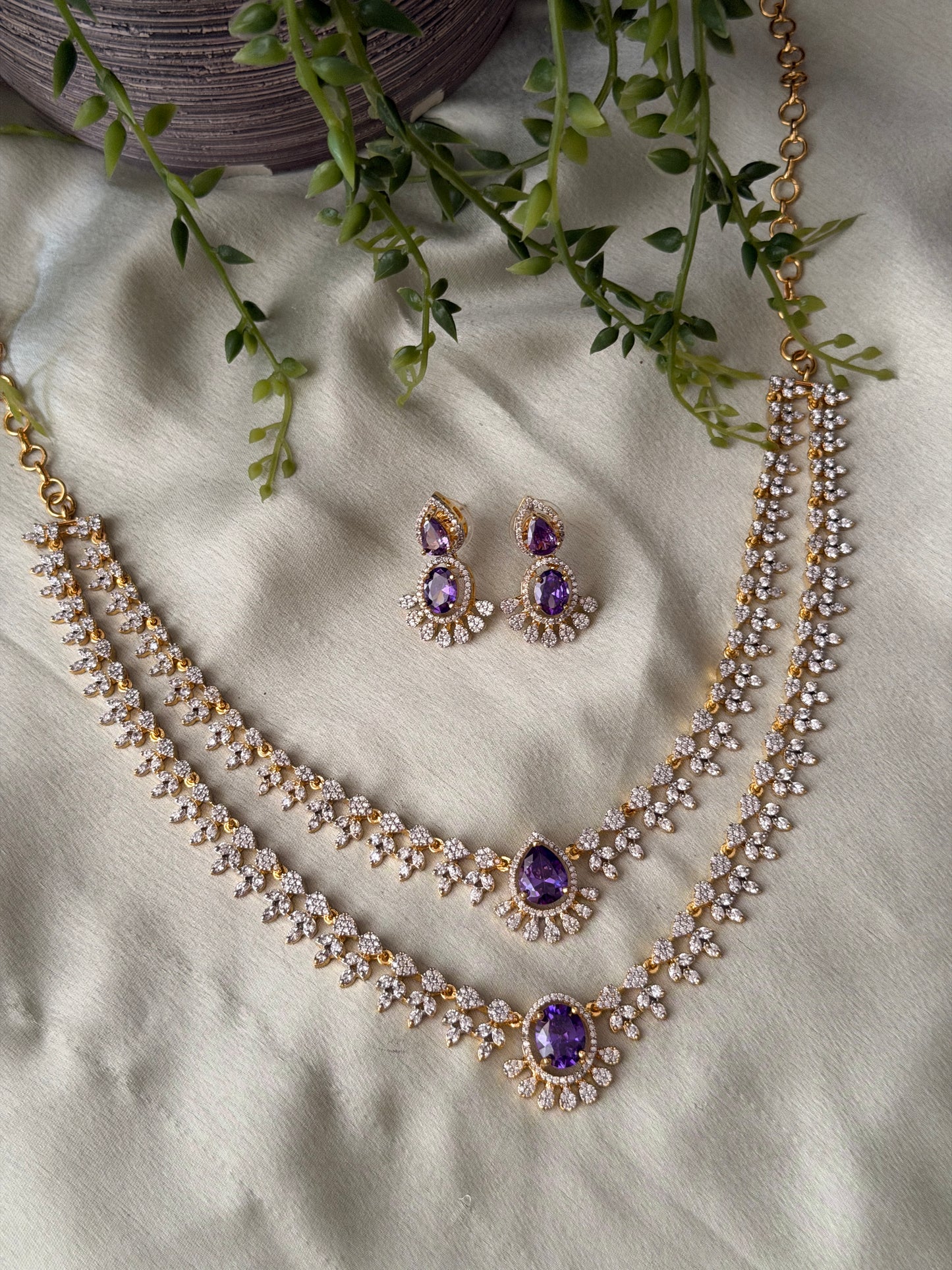 Anashima 2 Layer Diamond Necklace