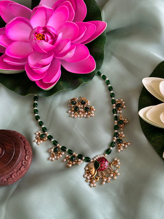 Tusker Emerald Bead Chain