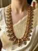 One Gram Gold Emerald Lakshmi Haaram