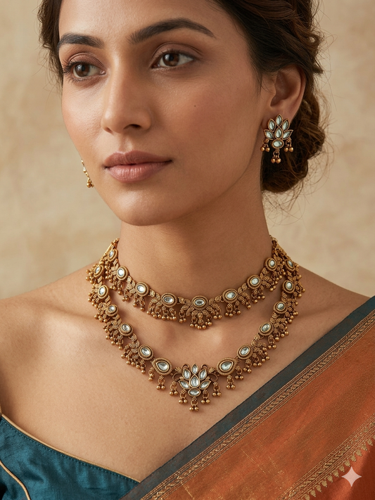 Unniyaarcha Double Layer Necklace