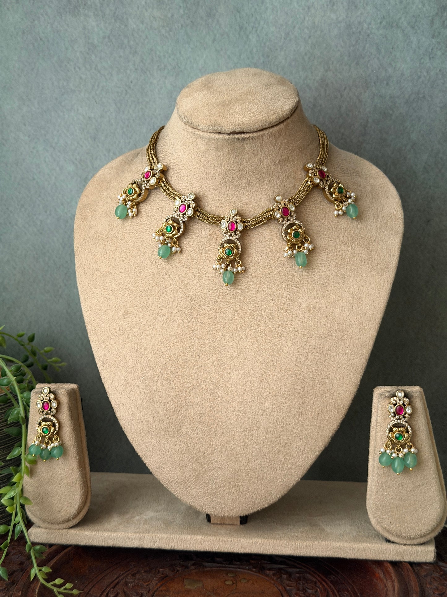 Sarika Pastel Bead Choker