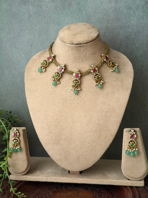 Sarika Pastel Bead Choker