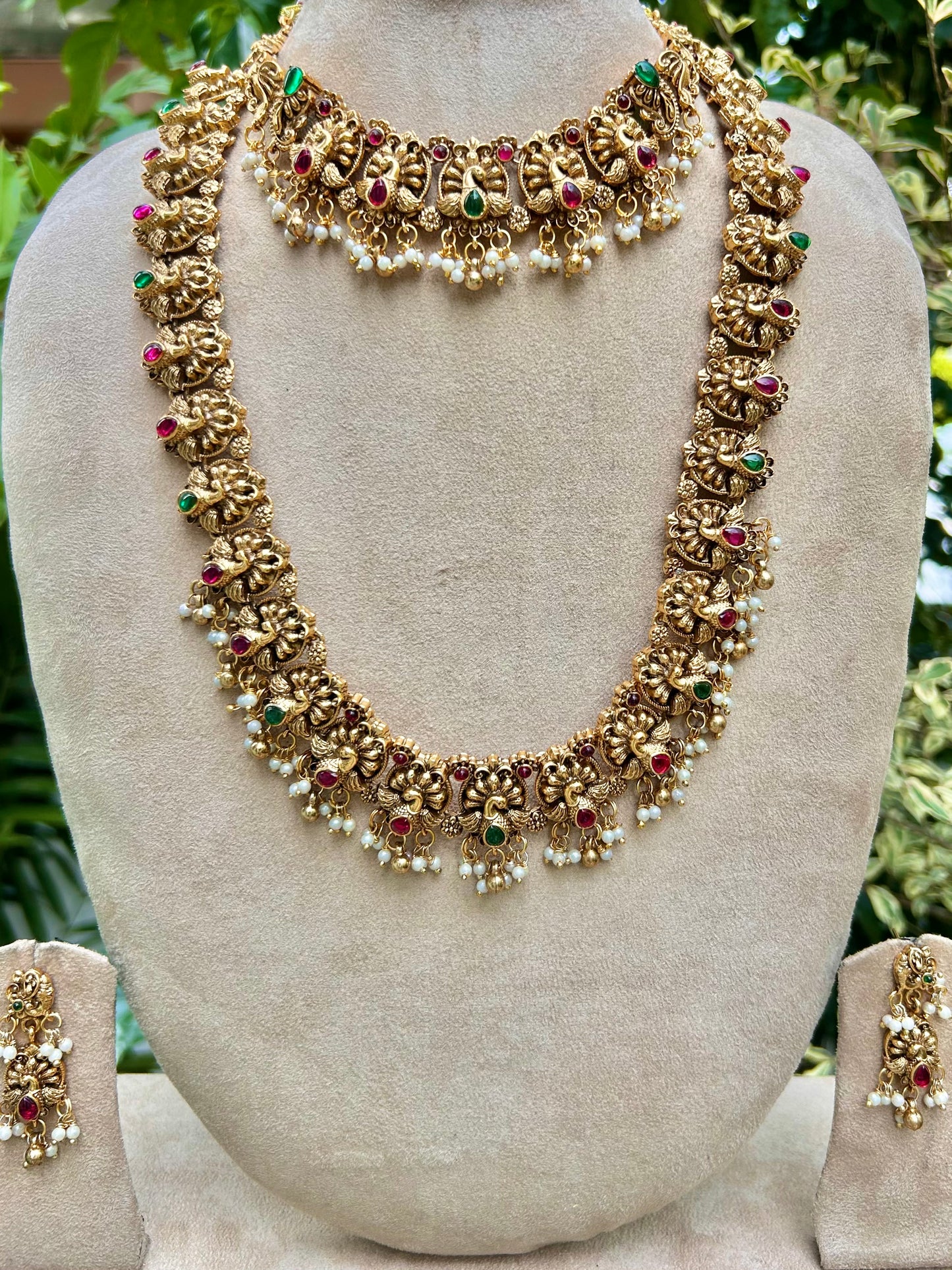 Peacock Guttapusalu Bridal Combo