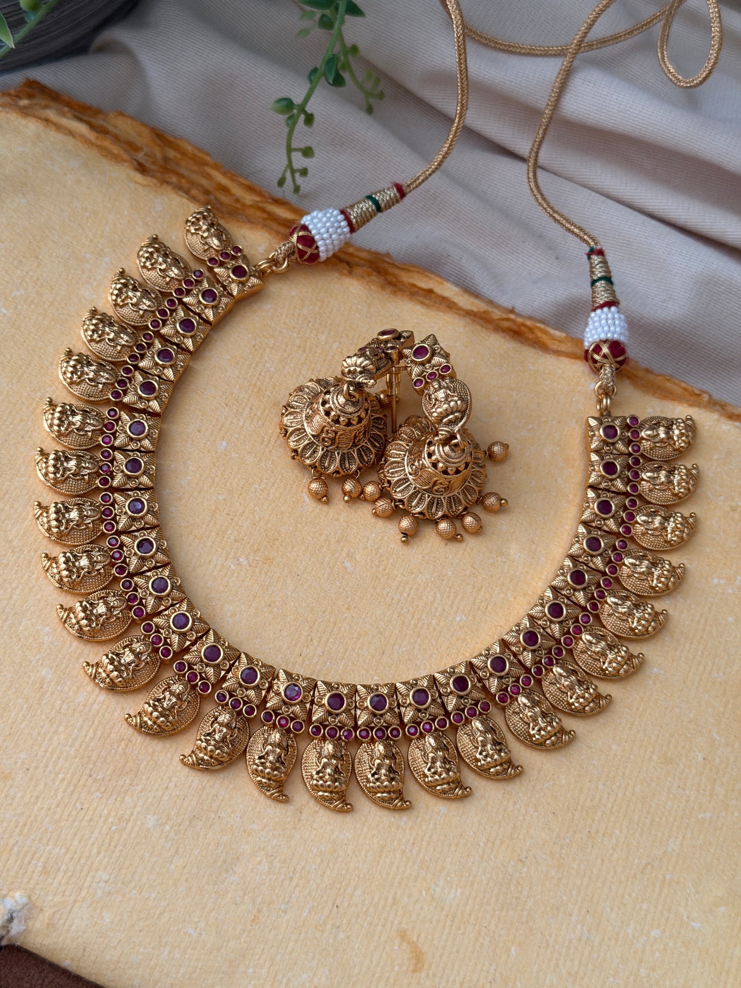 Gold Replica Mango Necklace