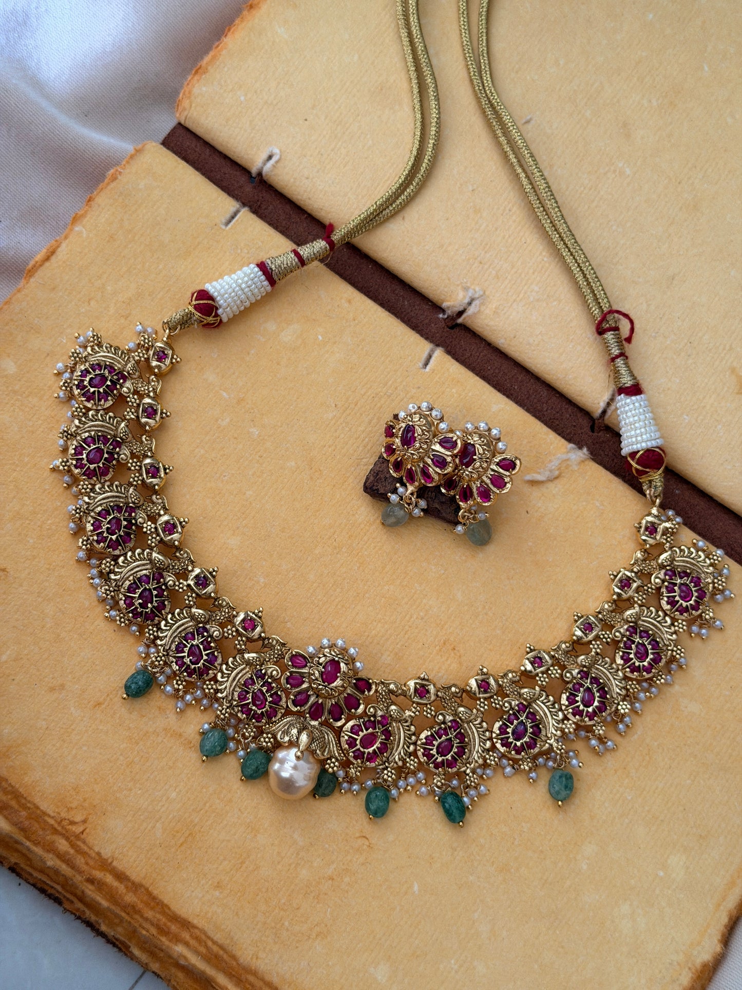 Navami Pastel Bead Necklace