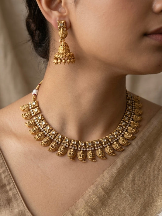 Gold Replica Mango Necklace