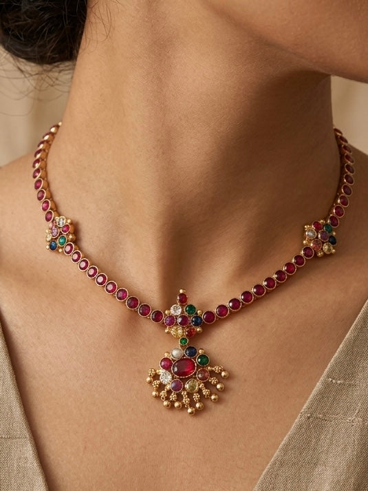 One Gram Gold plated Single Attigai