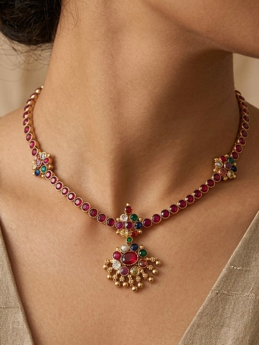 One Gram Gold plated Single Attigai