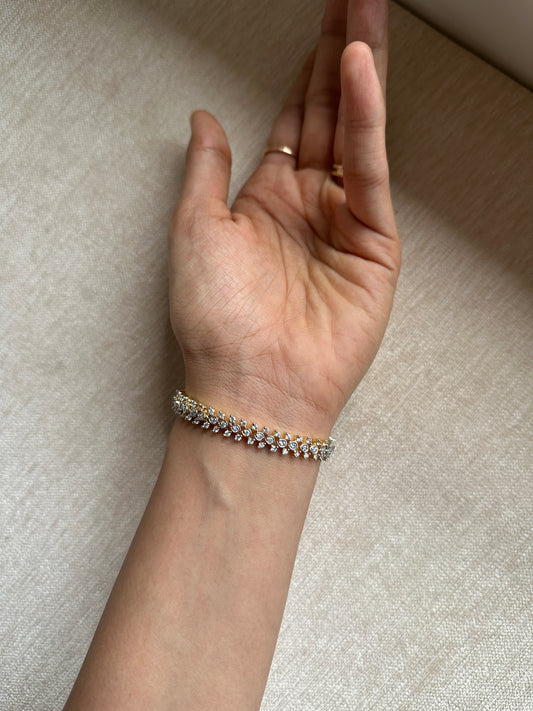 Diamond Lookalike Freesize Bracelet