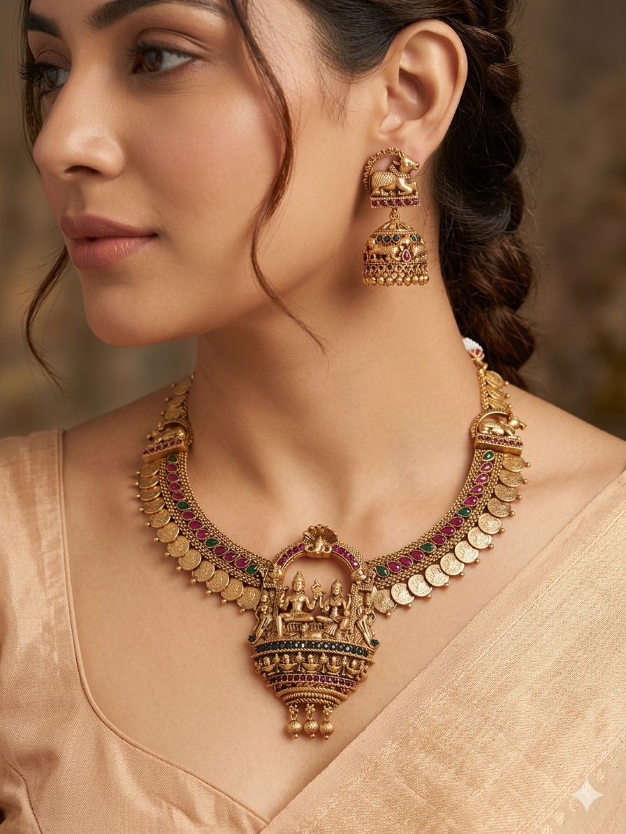 Shivadham Kaashu Gopuram Necklace